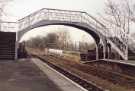 Passenger footbridge, Thorne North Railway Station, near Doncaster Passenger footbridge, Thorne North Railway Station, near Doncaster