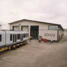 Supertram arriving at Nunnery Supertram Depot, off Woodbourn Road
