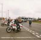 Supertram arriving at Nunnery Supertram Depot, off Woodbourn Road