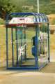 South Yorkshire Transport Executive (SYPTE): Bus shelter, bus stop and telephone kiosk, probably Rotherham