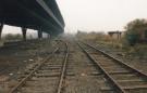 South Yorkshire Passenger Transport Executive (SYPTE). Rail tracks alongside the Tinsley Viaduct