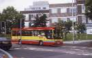 South Yorkshire Passenger Transport Executive (SYPTE). First Mainline bus on Glossop Road showing (back) Royal Hallamshire Hospital South Yorkshire Passenger Transport Executive (SYPTE). First Mainline bus on Glossop Road showing (back) Royal Hallamshire Hospital