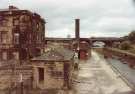 South Yorkshire Passenger Transport Executive (SYPTE). Canal basin prior to restoration showing (left) Sheaf Works, formerly premises of William Greaves and Sons, cutlery manufacturers