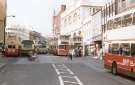 South Yorkshire Passenger Transport Executive (SYPTE). South Yorkshire Transport buses on High Street