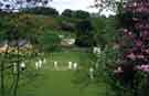 Cricket match at Ibbotson Field, Bradfield CC cricket ground, Low Bradfield