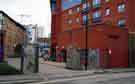 Rear of (right) Archways flats and (left) Unite, student accomodation, Leadmill Road