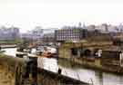 Canal Basin and Sheffield and South Yorkshire Navigation from Blast Lane showing (centre) the Straddle Warehouse