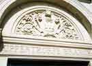 Carved inscription above the door of Upperthorpe Library