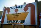 Advertisement for mini skip hire, Cleansing Services Department, Sheffield City Council
