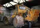 Refuse compactor lorry at Bernard Road garage, Cleansing Services Department, Sheffield City Council