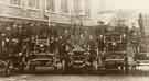 Sheffield Firemen and display of fire engines at unidentified fire station