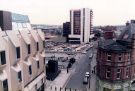 View: t11855 Norfolk Street looking towards Union Street car park and Redvers House showing right the Army and General Stores Ltd., No. 172 Norfolk Street