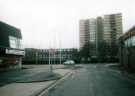 View: t12032 Milton Street looking towards Hanover Way showing (back right) Exeter Drive Flats