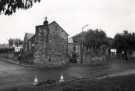 Junction of (left) Gleadless Common and (foreground) Hollinsend Road showing (right) Gleadless United Reformed Church