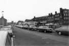 Bus park between (foreground) Edmund Road and (right) Leadmill Road