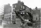 Holly Street looking towards (left) Walter Trickett and Co. Ltd., Anglo Works, spoons, forks and cutlery manufacturers, No. 23 Trippet Lane showing (right) Bells Square at junction with Pinfold Street
