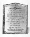 Plaque commemorating the contribution of Hadfields Ltd. and the Royal Air Force in the gift of Spitfire aircraft