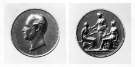 Medal awarded (probably to Sir Robert Hadfield) by the Society of Arts, Manufactures and Commerce showing (left) Albert, Prince Consort, President, 1842-1861