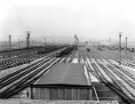 Tinsley Marshalling Yard, Wood Lane. View west over main yard from the control tower