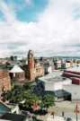 Tudor Square showing (centre) Crucible Theatre and (left) the Central United Reformed Church, Victoria Hall and Norfolk Street