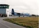 Aircraft on the runway at Sheffield Airport 
