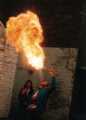 Fire eaters in Sheffield Fire eaters in Sheffield
