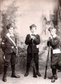 Children in uniform showing (1st left) Lance Corporal Bugler D. Cooke