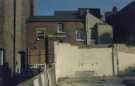 Demolition at the back of Cutler's Hall at Exchange Gateway, showing caretaker's house for Cutlers Hall Demolition at the back of Cutler's Hall at Exchange Gateway, showing caretaker's house for Cutlers Hall