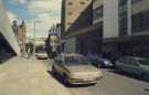 Cross Burgess Street looking towards Pinstone Street, c.1985 Cross Burgess Street looking towards Pinstone Street, c.1985