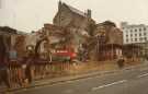 Demolition of the Classic Cinema, Fitzalan Square from Commercial Street, c.1984 Demolition of the Classic Cinema, Fitzalan Square from Commercial Street, c.1984