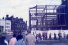 New building construction, replacing Classic Cinema, junction of (foreground) Fitzalan Square and (left) Commercial Street