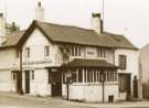 View: t13798 Ye Old Harrow public house, No. 80 Broad Street at junction with (left) Bard Street