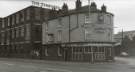 Norfolk Arms P. H., No.160 Attercliffe Road and junction with Warren Street showing (left) Tempered Spring Co.Ltd., spring manufacturers, Spring Works Norfolk Arms P. H., No.160 Attercliffe Road and junction with Warren Street showing (left) Tempered Spring Co.Ltd., spring manufacturers, Spring Works