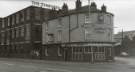 Norfolk Arms P. H., No.160 Attercliffe Road and junction with Warren Street showing (left) Tempered Spring Co.Ltd., spring manufacturers, Spring Works