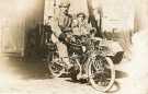 New Hudson manufactured motorbike and sidecar