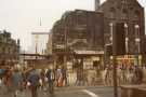 Classic Cinema, Fitzalan Square after fire damage showing (left) Hugh's News, newspaper kiosk