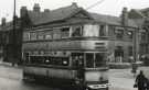 Tram No. 255, Sheffield Road, Tinsley. 