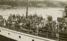 'Emperor' paddle steamer, off Bournemouth beach, Hampshire 'Emperor' paddle steamer, off Bournemouth beach, Hampshire