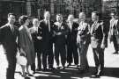 Sir John Osborn (1922 - 2015) MP (second right): unidentified group Sir John Osborn (1922 - 2015) MP (second right): unidentified group