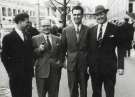 Sir John Osborn (1922 - 2015) MP (first left): unidentified group Sir John Osborn (1922 - 2015) MP (first left): unidentified group