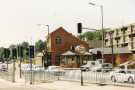 View: t15021 Ecclesall Road showing No. 118 Devonshire Arms public house and (right) Exeter Drive Flats