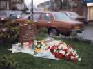 Memorial to those who lost their lives in the Hillsborough disaster at Hillsborough football ground on the 15th April 1989, junction of Middlewood Road and Wadsley Lane Memorial to those who lost their lives in the Hillsborough disaster at Hillsborough football ground on the 15th April 1989, junction of Middlewood Road and Wadsley Lane