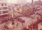 Armistice Day commemorations, Barkers Pool looking towards (right) Division Street and (centre) Cambridge Street showing The Albert public house, Nos. 2 - 4 Cambridge Street Armistice Day commemorations, Barkers Pool looking towards (right) Division Street and (centre) Cambridge Street showing The Albert public house, Nos. 2 - 4 Cambridge Street