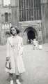 Evelyn Bates (nee Dyson) (1913 - 1990) outside Norwich Cathedral Evelyn Bates (nee Dyson) (1913 - 1990) outside Norwich Cathedral