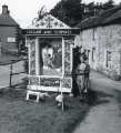 Evelyn Bates (nee Dyson) (1913 - 1990) at Bradwell well dressing, Derbyshire