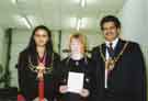 Lord Mayor, Councillor Qurban Hussain and Lady Mayoress, Miss Parveen Hussain at unidentified event, [1993]