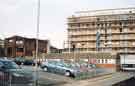 Car park on West Street Lane showing (centre) Sheffield Coordinating Centre against Unemployment, West Street and (top right) construction of West Point Apartments, No. 58 West Street Car park on West Street Lane showing (centre) Sheffield Coordinating Centre against Unemployment, West Street and (top right) construction of West Point Apartments, No. 58 West Street