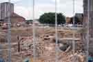 Construction site off Denby Street showing (left) Lansdowne Flats Construction site off Denby Street showing (left) Lansdowne Flats