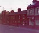 Railway cottages on Penistone Road, prior to demolition