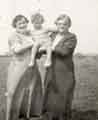 Clayton family showing Grandma Clayton, (centre) Albert Clayton and (right) Grandma Minnie Philpotts (nee Leek) (1883 - 1962) Clayton family showing Grandma Clayton, (centre) Albert Clayton and (right) Grandma Minnie Philpotts (nee Leek) (1883 - 1962)